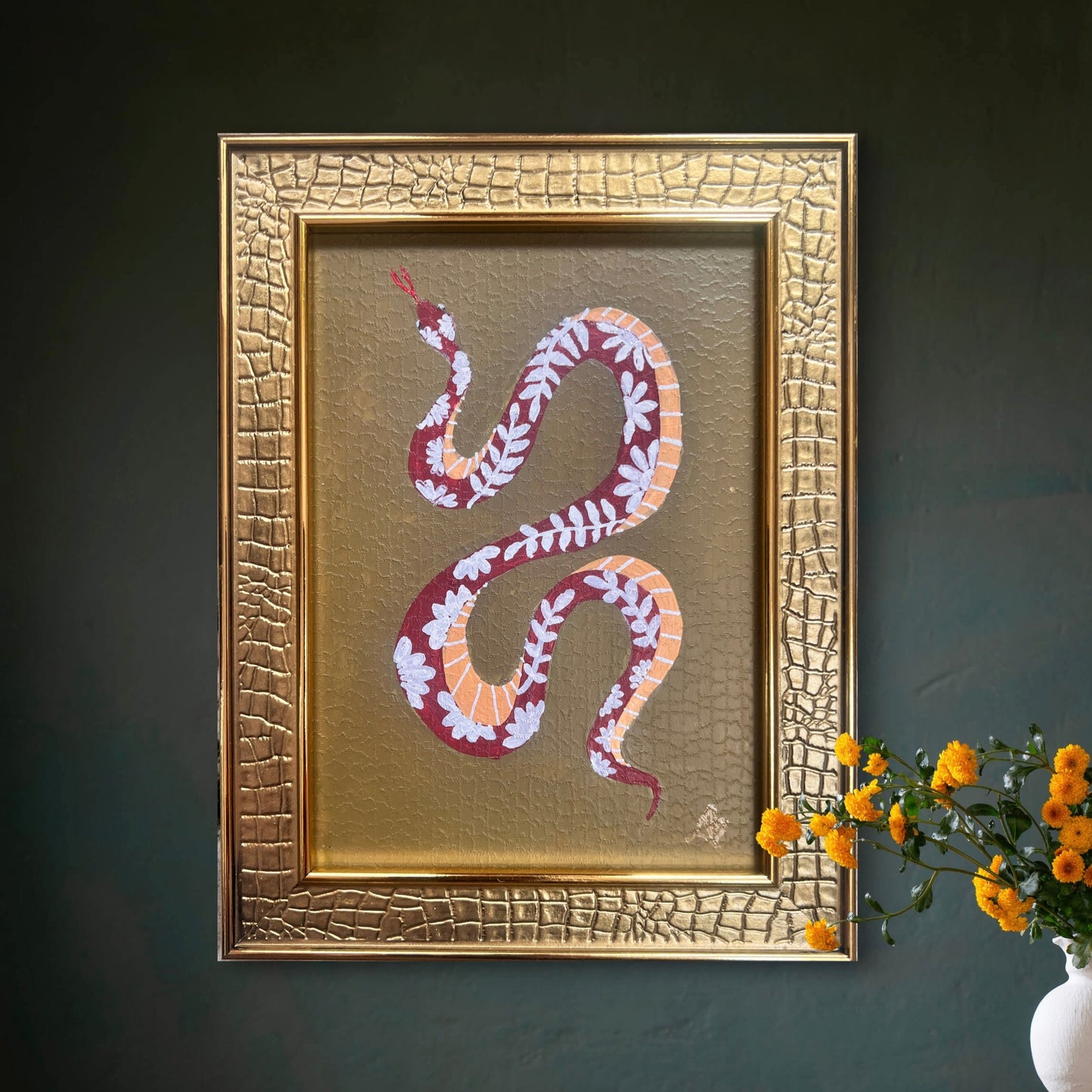 Olive Maroon Serpent