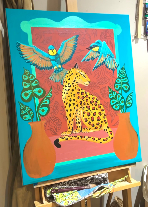 'Empowered' 18"x24" original mixed media