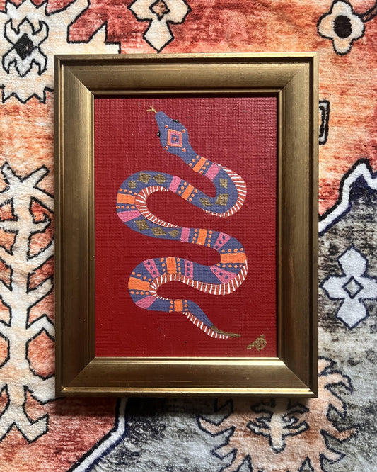 Snake Red Purple