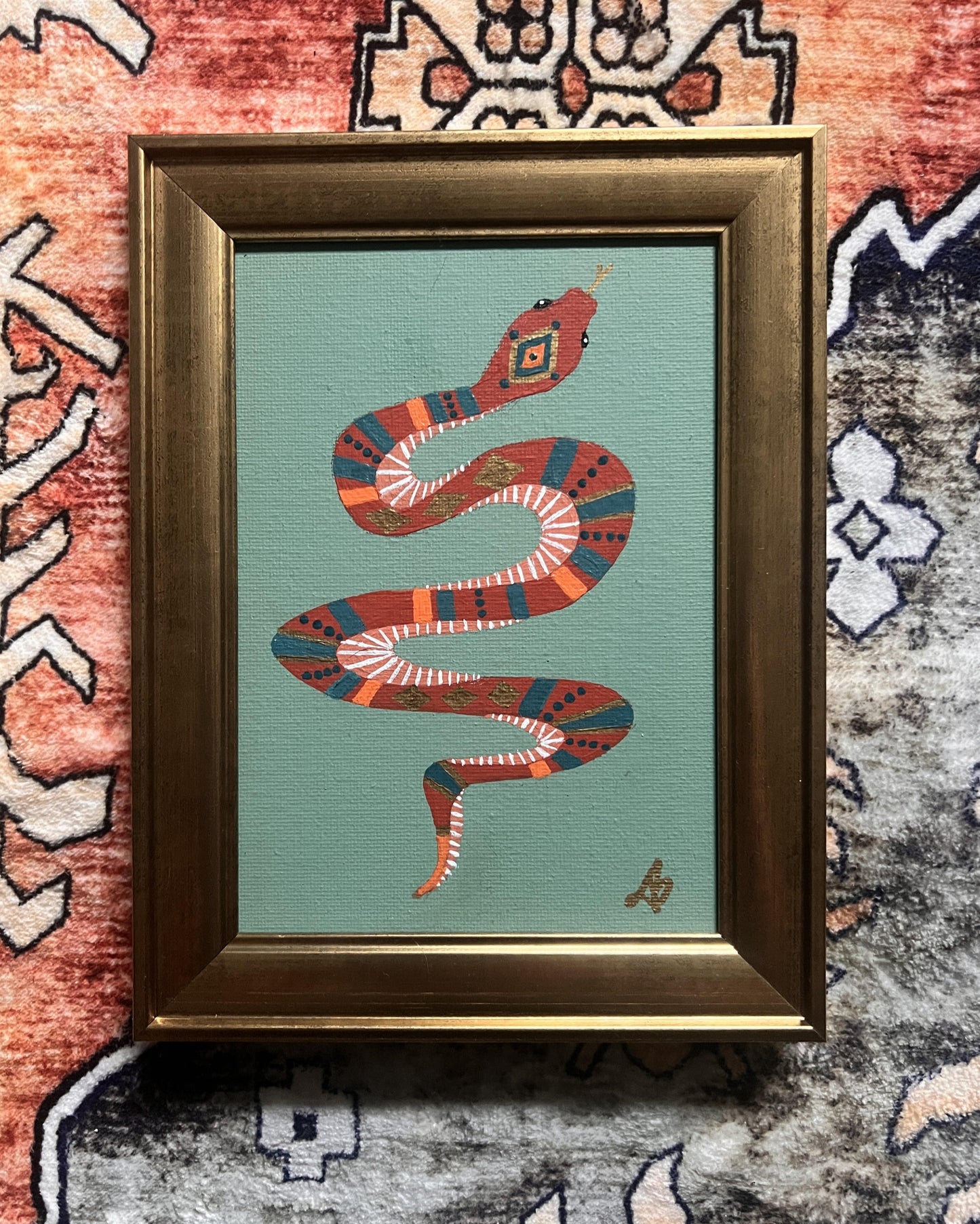 Snake Turquoise Red