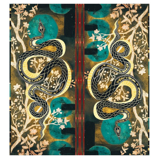 Blue Moon Serpent curtains