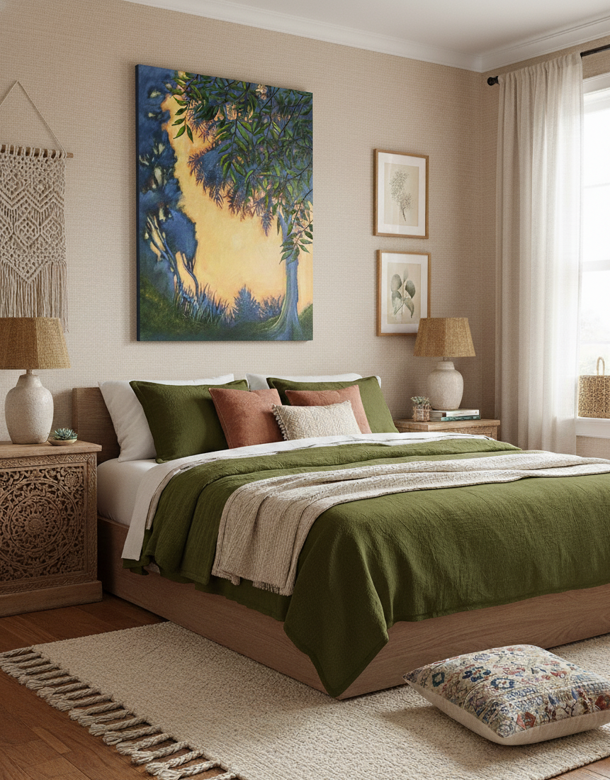 'My Morning Glow' Print on Canvas