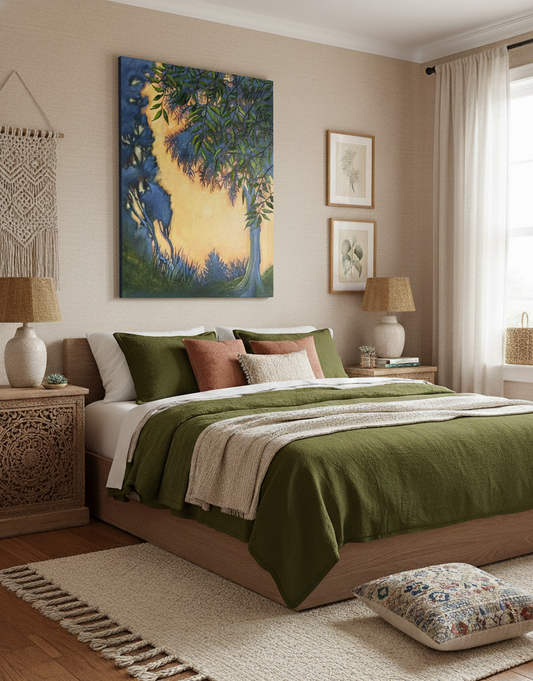 'My Morning Glow' Print on Canvas