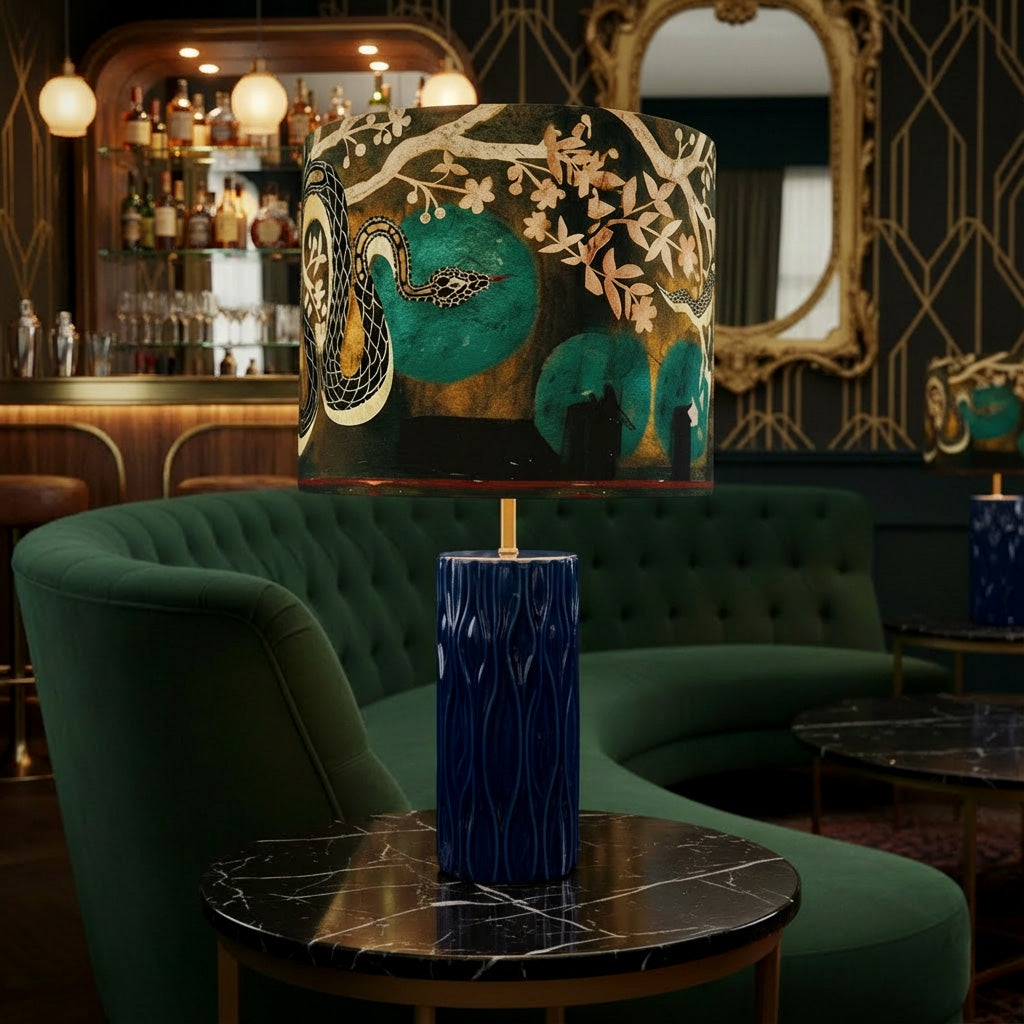 Blue Moon Serpent Lampshade