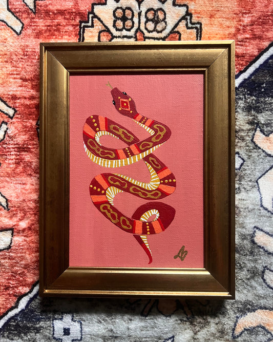 Snake Pink Red